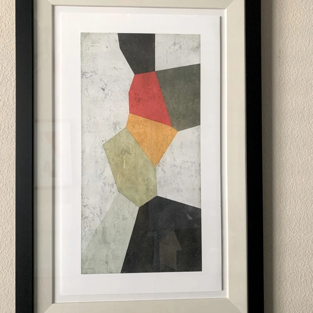 Z Gallerie art work 4 piece set Framed. Certificate of Authenticity